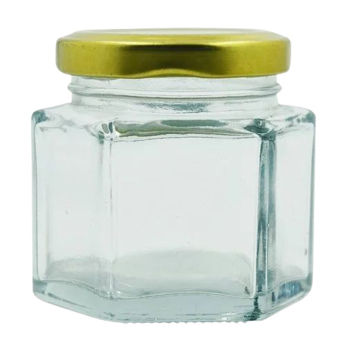 100 Ml Hexagon Glass Jar