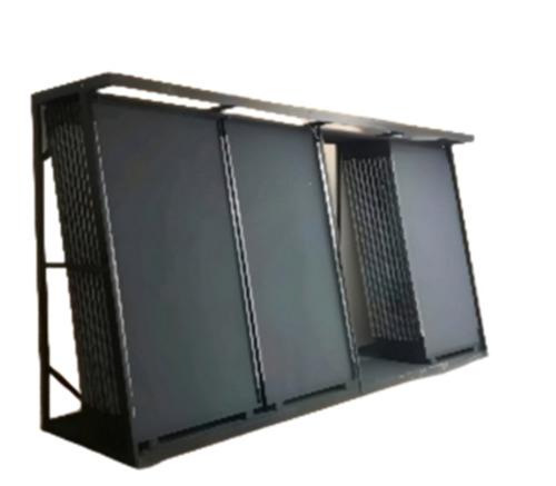 Tiles Display Rack - Color: Black Brown White