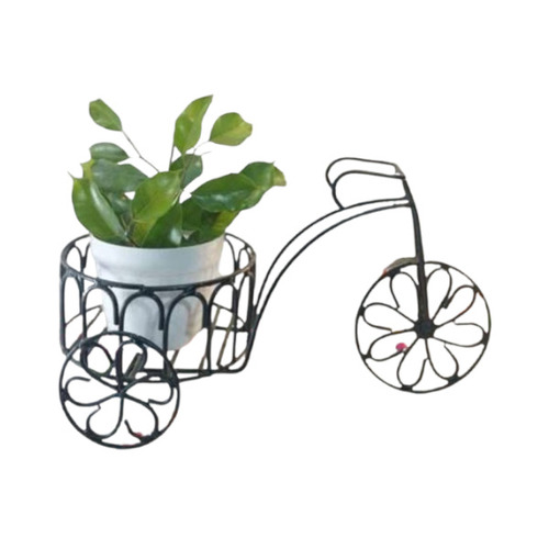 Iron 3 Wheel Rickshaw Flower Pot