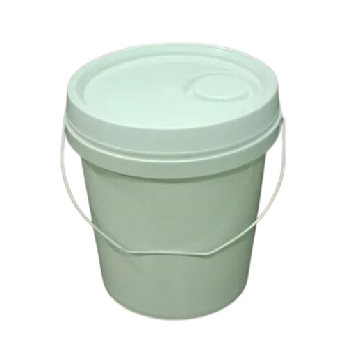 10 Litre White Plastic Bucket - Hardness: Rigid