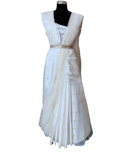 Nylon Satin Dyeable Fabric - Color: White