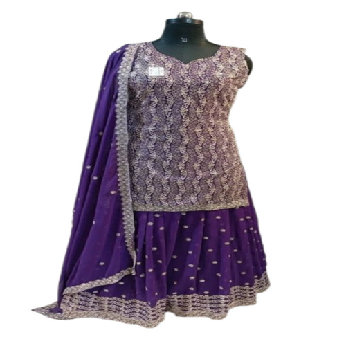 Sharara Suit - Decoration Material: Beads
