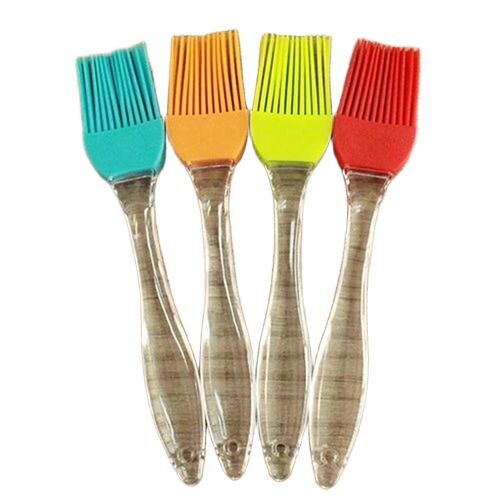 Silicon Brush With Plastic Handle - Color: Multicolor
