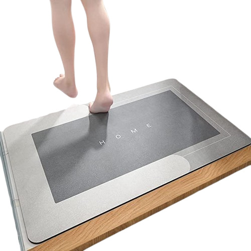 Water Absorbent Bathroom Mat - Back Material: Rubber Tpr