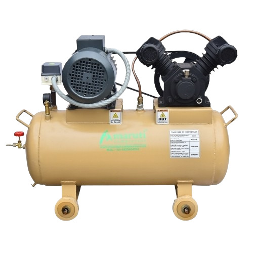 Single Phase Piston Air Compressor - Color: Black