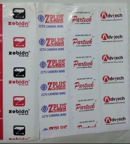 Printed Plastic Wrapper - Color: White