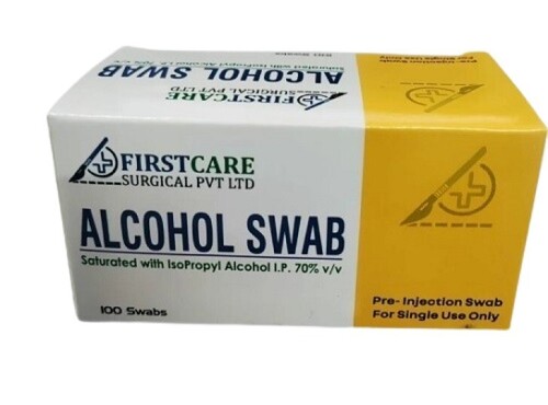 Alcohol Swabs - Color: White