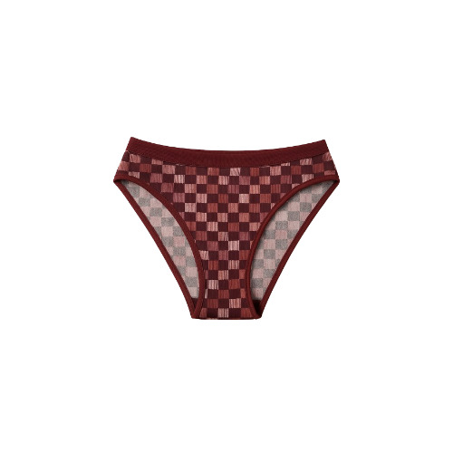 Pearlfly Womens Cotton Lycrai Hipster Panties - Color: Brown