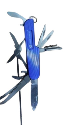 Steel Multi Utility Swiss Knife - Color: Black And Silver