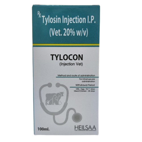 Tylocon (Tylosin Injection I.P. Vet. 20% W/V) - Packaging Type: Vial