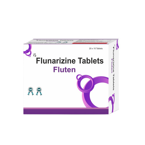 Flunarize Fluten Tablet (Flunarize Dihydrochloride And Flunarizine 10Mg) - Origin: India