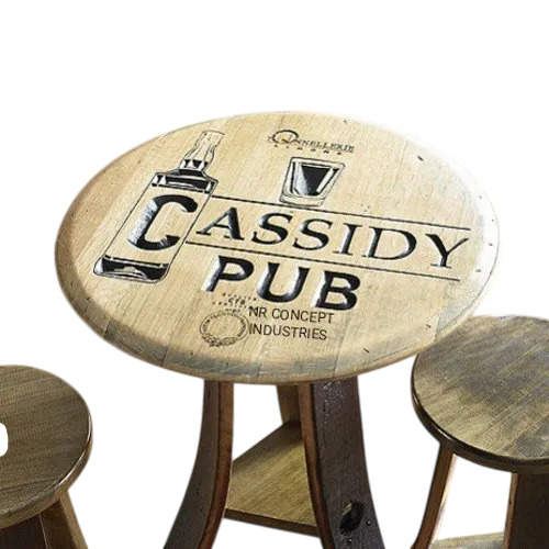 Antique Classy Pub Table - Color: Brown