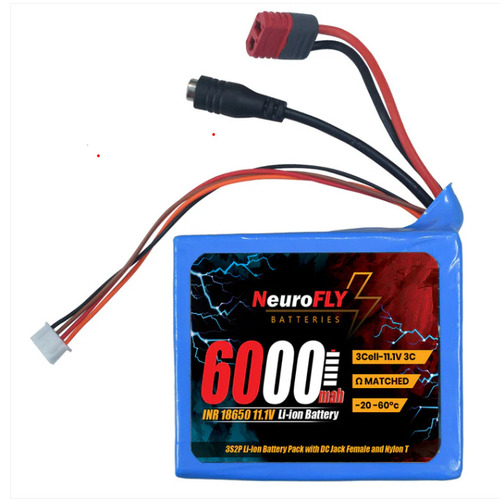 Neurofly 11.1V 6000Mah 18650 Li-Ion Battery Pack - Features: Compact Power