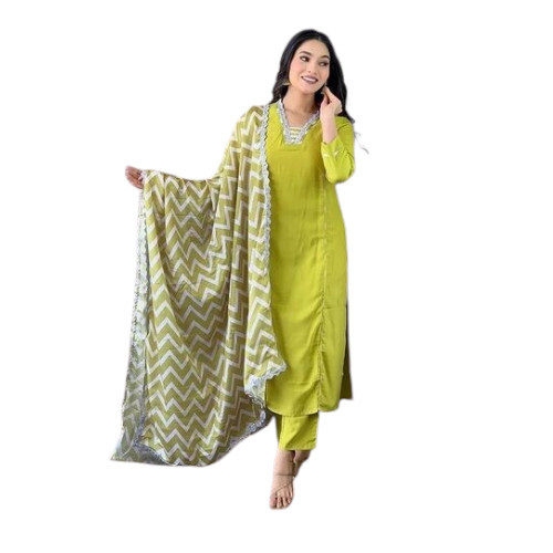 Light Green Embroidered Viscose Kurta Set - Design: Traditional