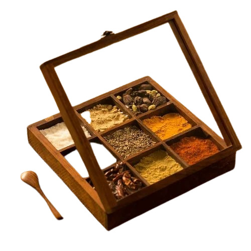 Wooden Masala Box