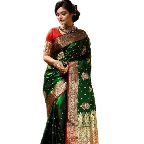 Green Party Wear Saree