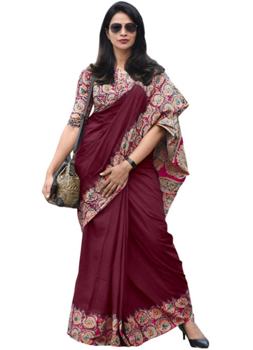 Border Printed Sarees - Color: All