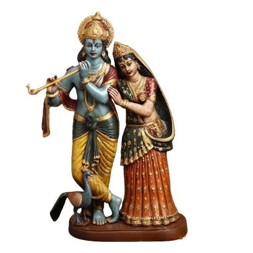 Radha Krishna Statue - Color: Multiple