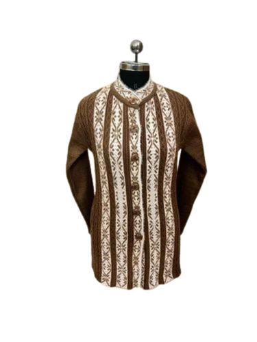 Ladies Brown Woolen Sweater - Design: Standard