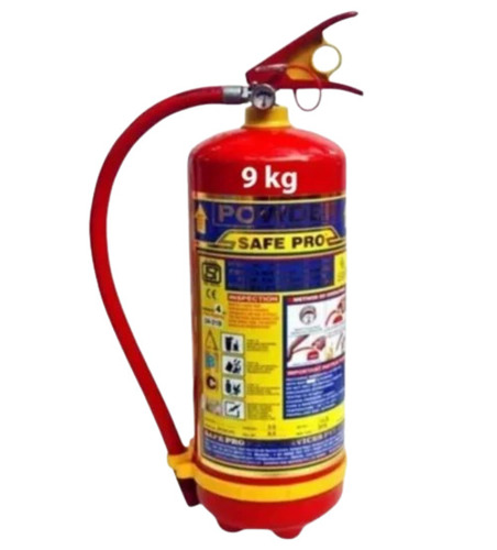 9 Kg Abc Type Fire Extinguisher - Color: Red And Yellow