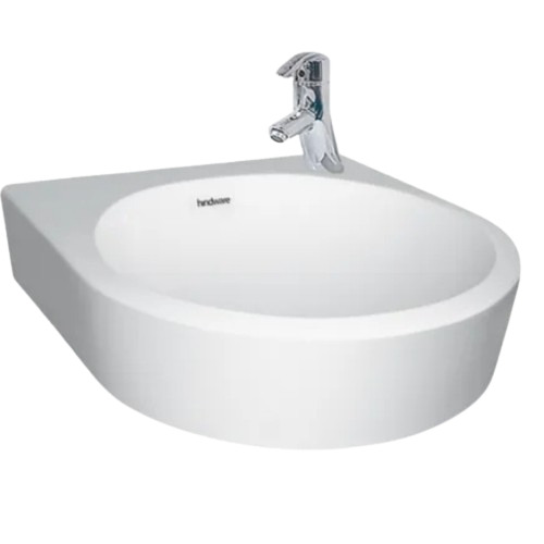 Wall Hung Wash Basin - Color: White