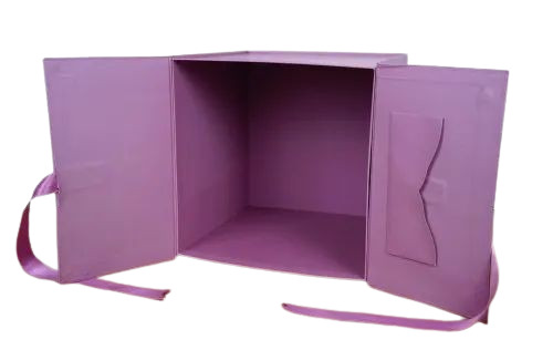 Custom Printed Cake Box - Color: Purple