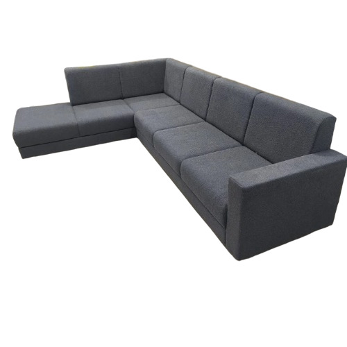 Oak Wood L Shape Sofa Set