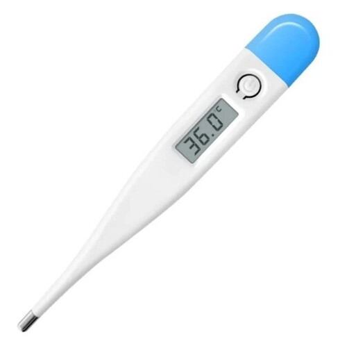 Digital Thermometer - Color: White With Blue