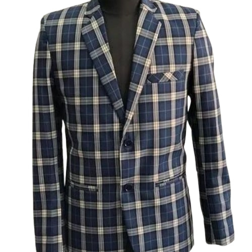 Men Check Blazer - Color: Multi Color