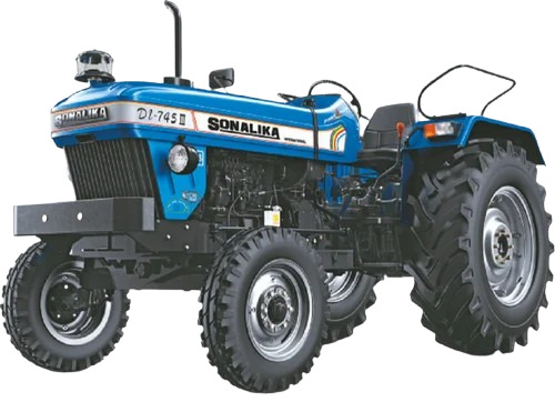 Sonika Di 745 Tractor - Color: Blue