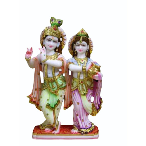Marble Radha Krishna Statue