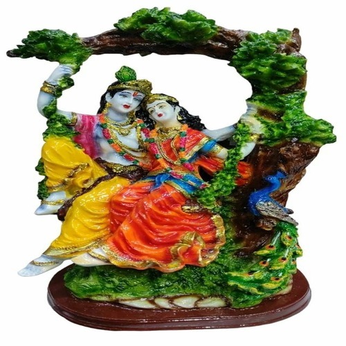 Silver Radha Krishna Statue Handicrafts
