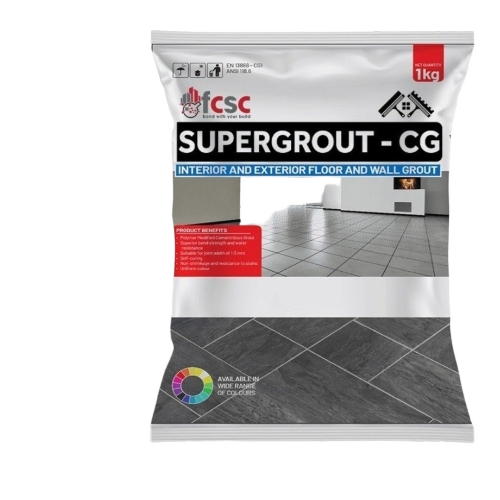 Interior And Exterior Floor And Wall Grout - Color: White
