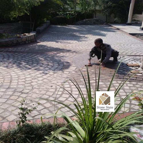 Driveway Paving Landscape Cobble Stone - Artificial Stone Type: Solid Surface