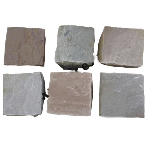 Raj Green Sandstone Cobbles - Application: Driveway