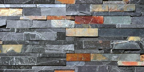 Rustic Natural Slate Stone Wall Cladding - Dimension (L*W*H): 150X600 Millimeter (Mm)