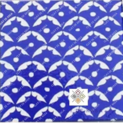 Blue Pottery Decorative Wall Tiles - Features: Durable