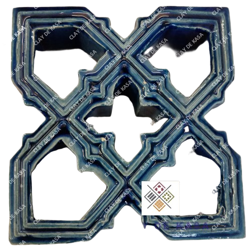 Hand Made Ceramic Glazed Nut Jaali
