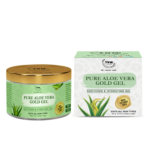 Natural Wash Pure Aloe Vera Gold Gel For Hydrating Skin And Calming Irritation - Age Group: All Age Group