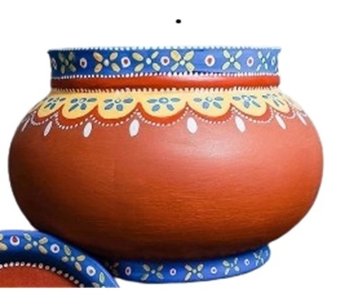 Terracotta Warli Round Pots