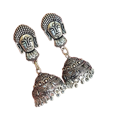 Artificial Alloy Oxidised Earring