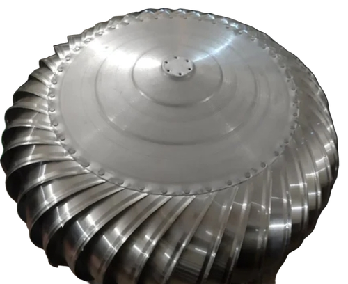 Automatic Industrial Turbine Air Ventilator - Color: Silver