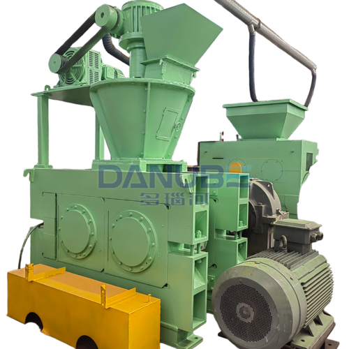 Double Roller High Pressure Ball Press Machine Ceramic Alumina Bauxite Coke Powder Briquetting Machine - Capacity: 1000-10000 Kg/Hr