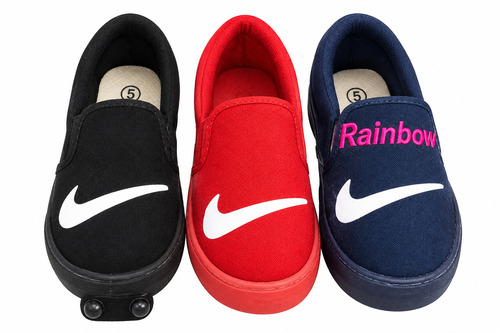 Loafer Kids Shoes - Lightweight Various Sizes, Semi Round Toe | Non Slippery, Breathable, Anti Wrinkle, Plain Design