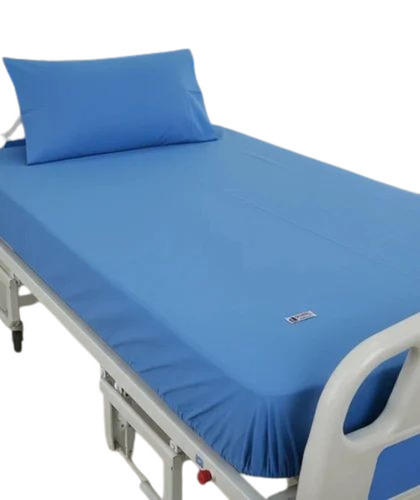 Hospital Bedsheets With Pillow Covers - Color: Blue