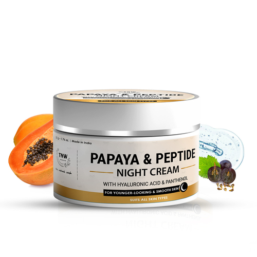 Papaya Peptide Night Cream 50 Gm - Features: "Anti-Ageing Serum: This Serum With Retinol Helps You To Get Younger-Looking And Flawless Skin By Reducing The Appearance Of Fine Lines