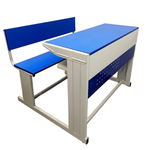 School And Collage Desk - Color: Blue & White