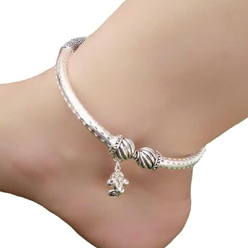 Ladies Silver Anklet - Gender: Women