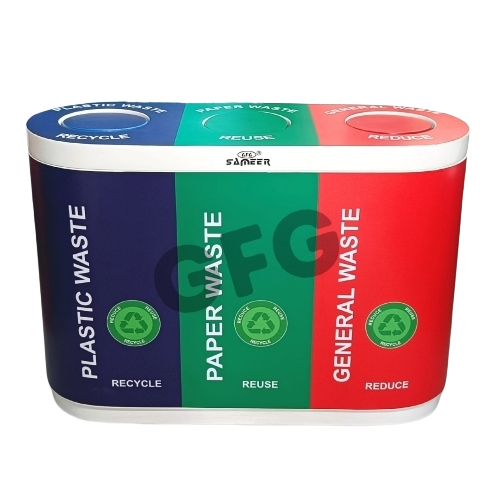 Gfg 3 In 1 Trio Frp Dustbins - Application: Parks