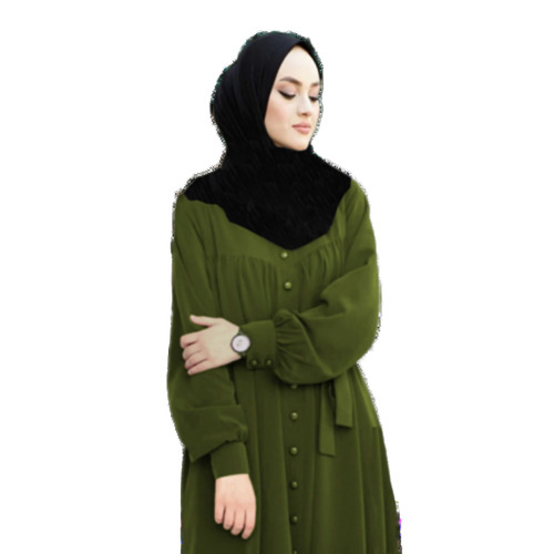 Pista Plain Abaya For Women Burqa Modest Wear Islamic Stylish Dubai Abaya - Color: Grey